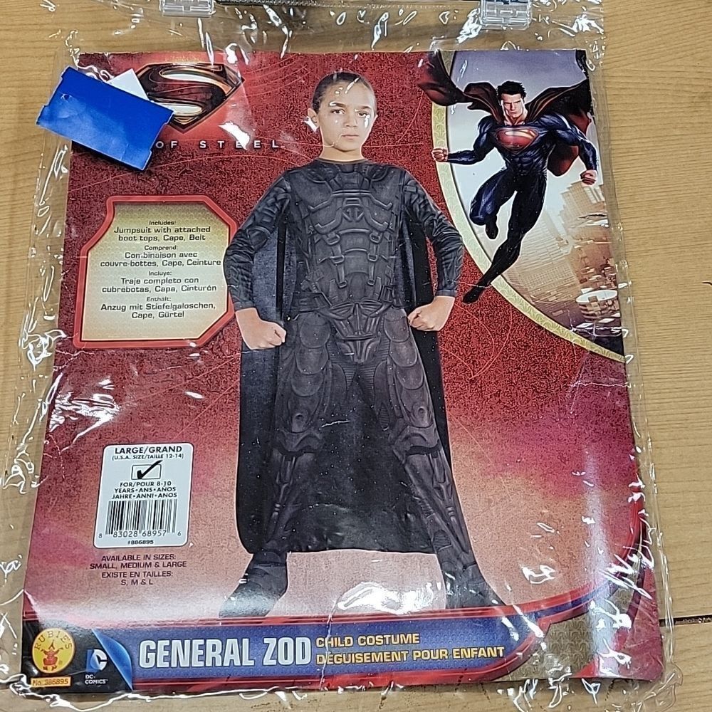 Man of Steel General Zod (superman) Children's Costume Size Child Large‎